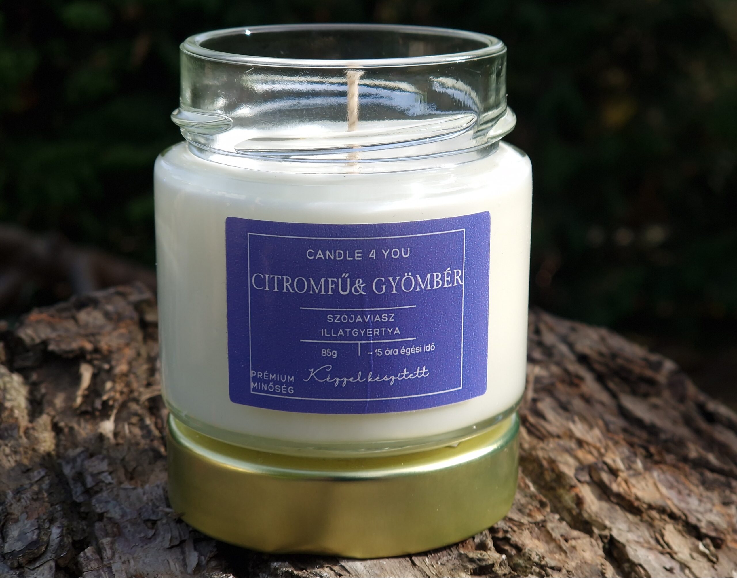 citromfű gyertya